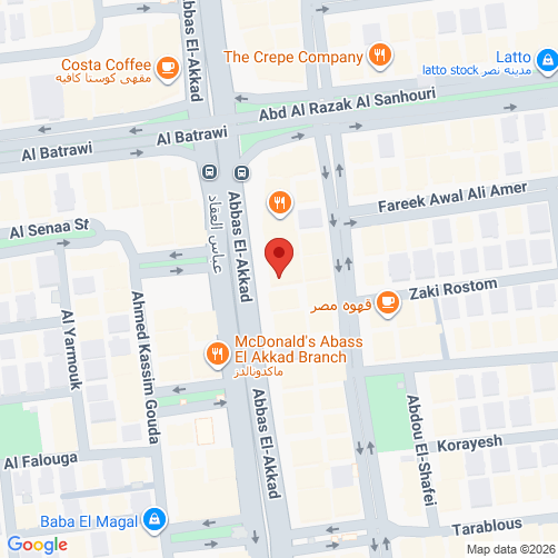 地図の  (مدينة نصر ,القاهرة)