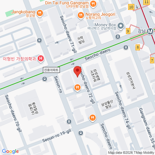 地図の  (Seoul)